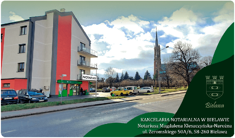 Notariusz Bielawa, tel. 519 600 518, ul. Żeromskiego 50A/6 (I piętro), 58-260 Bielawa k. Dzierżoniów